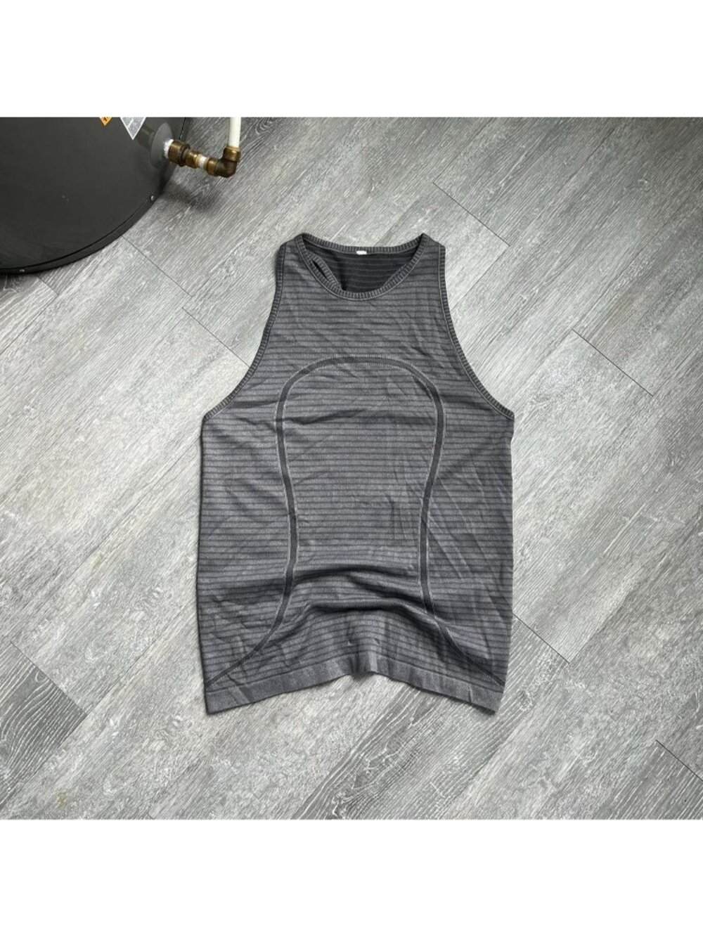 Charcoal Grey / Grey Lululemon Activewear / Yoga / Gym Tank Top / Shirt